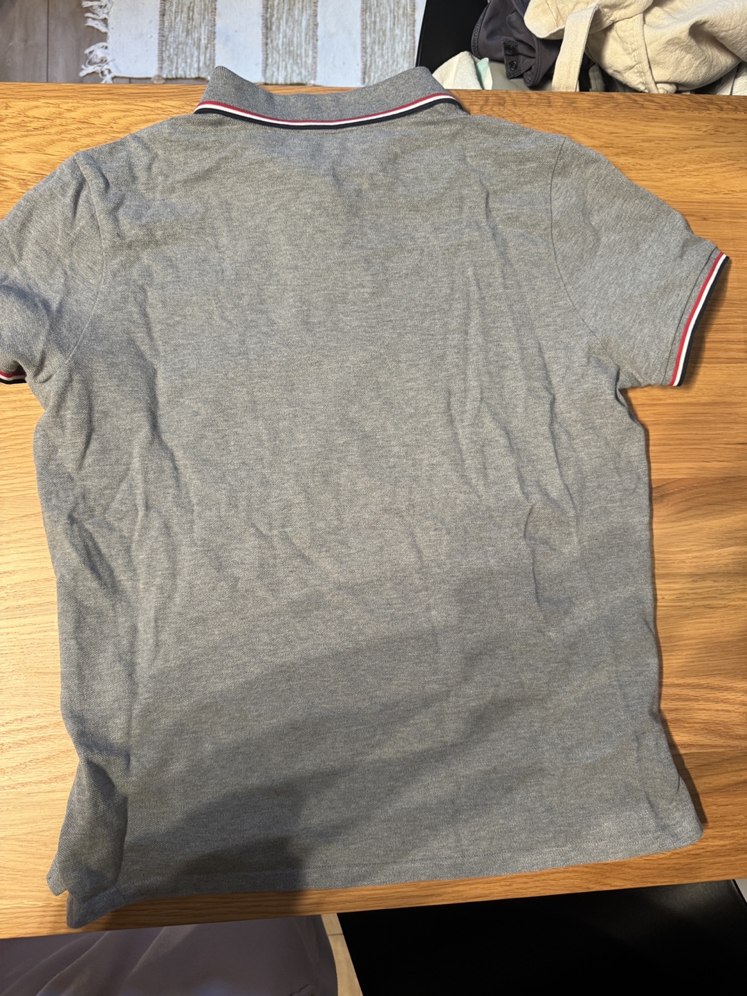 Moncler Tricolor-Trimmed Cotton Piquet Polo Shirt - photo 3