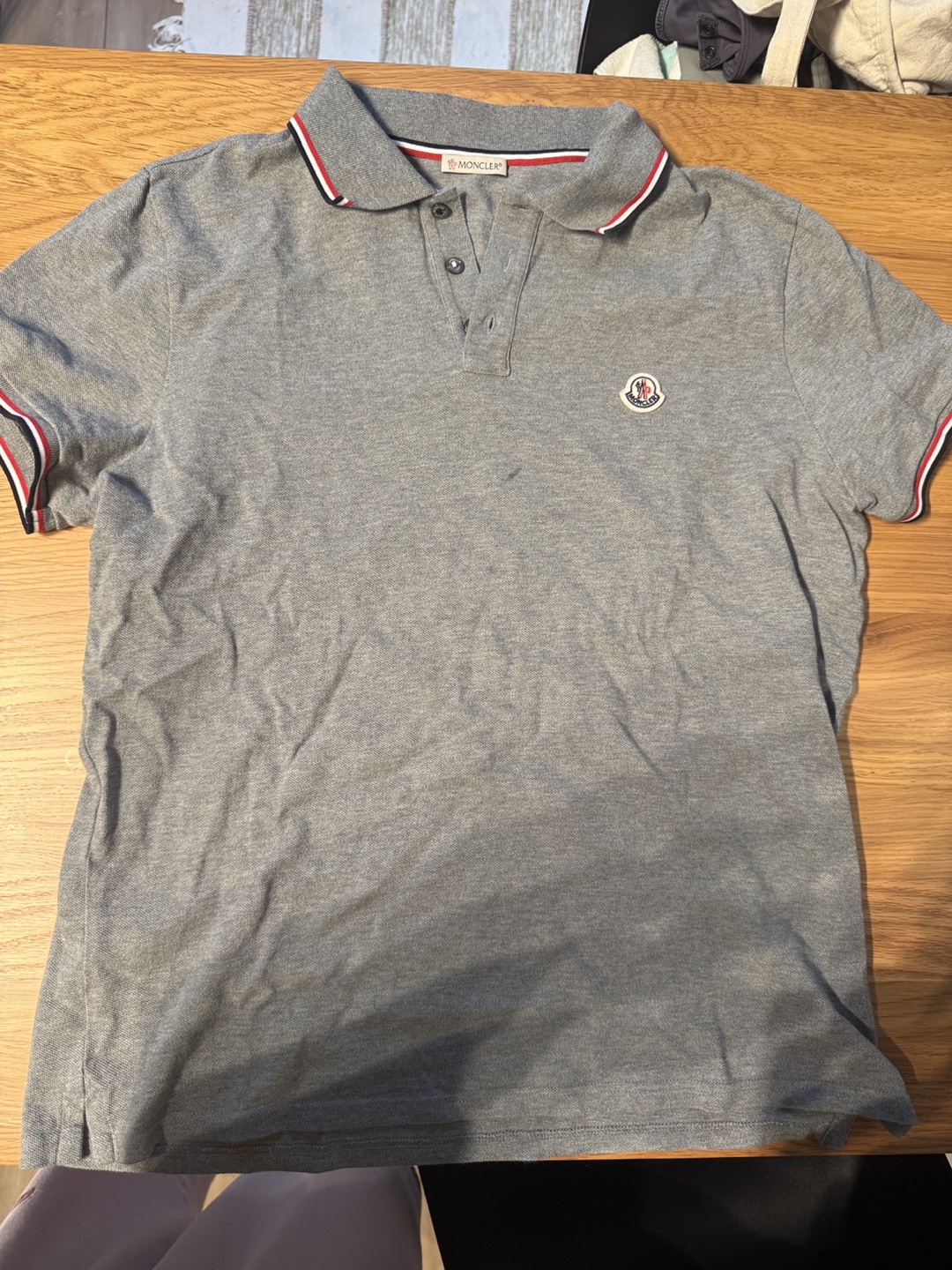 Moncler Tricolor-Trimmed Cotton Piquet Polo Shirt