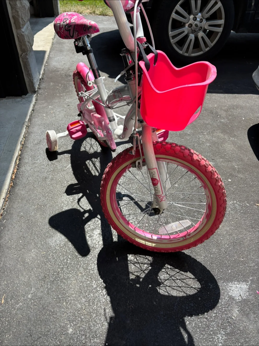 Bike - Avigo 16" Girls Bike - Pink & White image indicator(3)