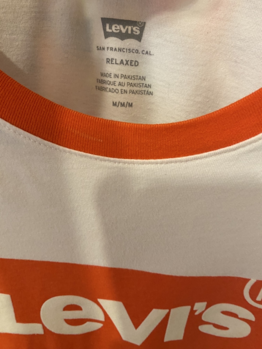 Levi's Relaxed Fit Ringer Tee - Size M 🥕 - photo 3