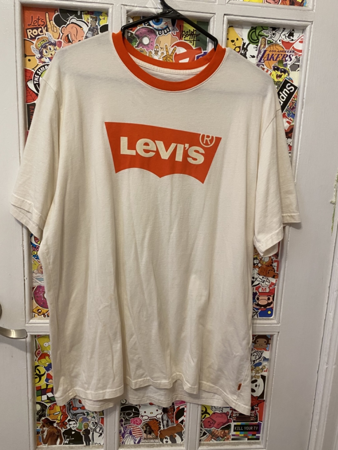 Levi's Relaxed Fit Ringer Tee - Size M 🥕