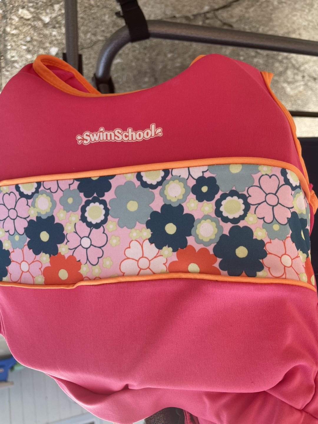 SwimSchool Pink Floral Swim Vest