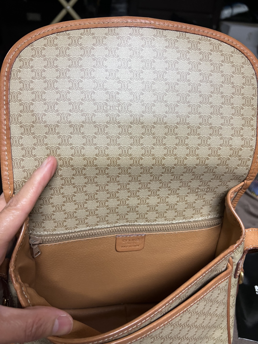 CELINE MACADAM CROSSBODY Celine Paris Made in Italy Handbag - photo 4