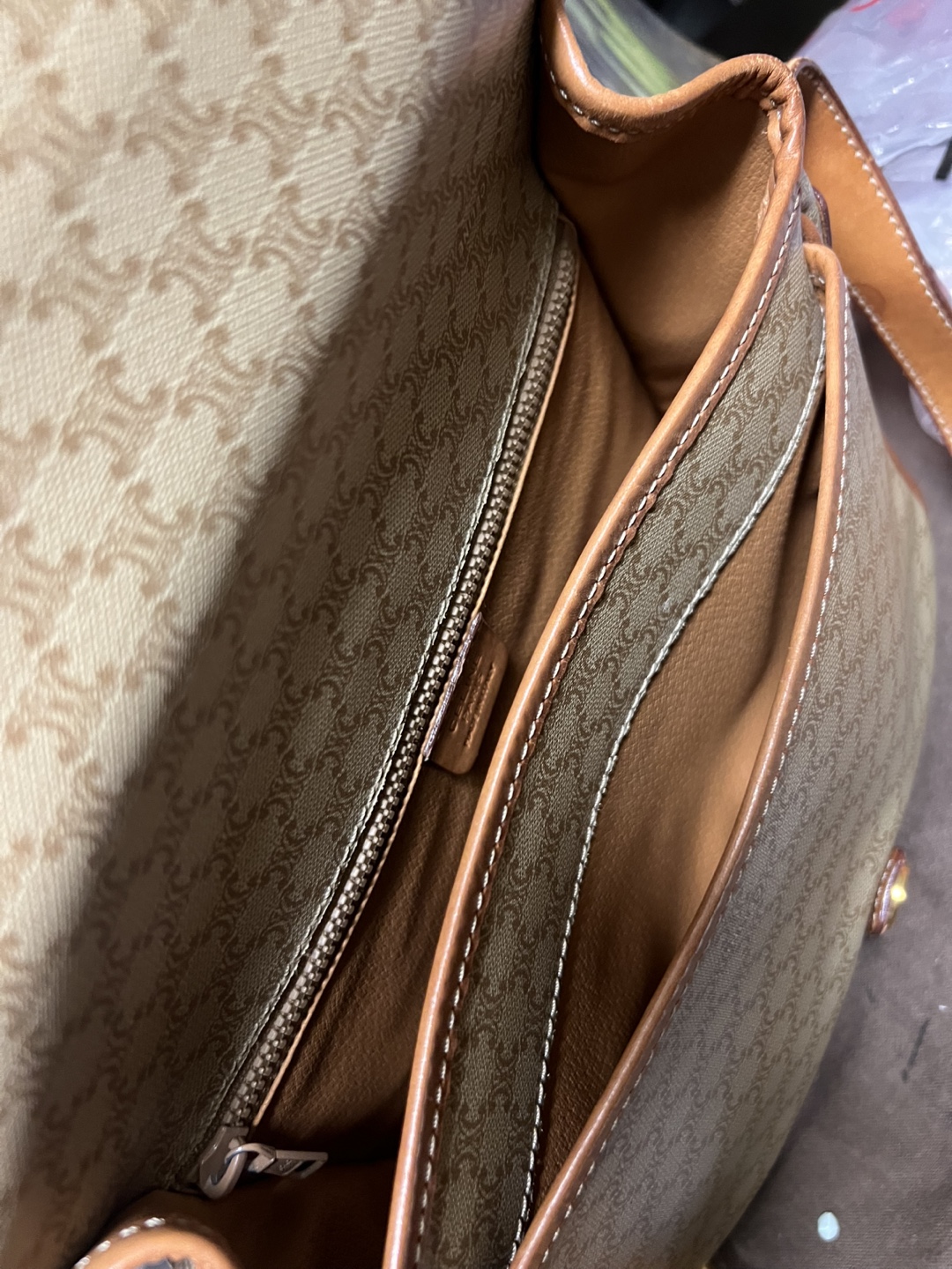 CELINE MACADAM CROSSBODY Celine Paris Made in Italy Handbag - photo 3