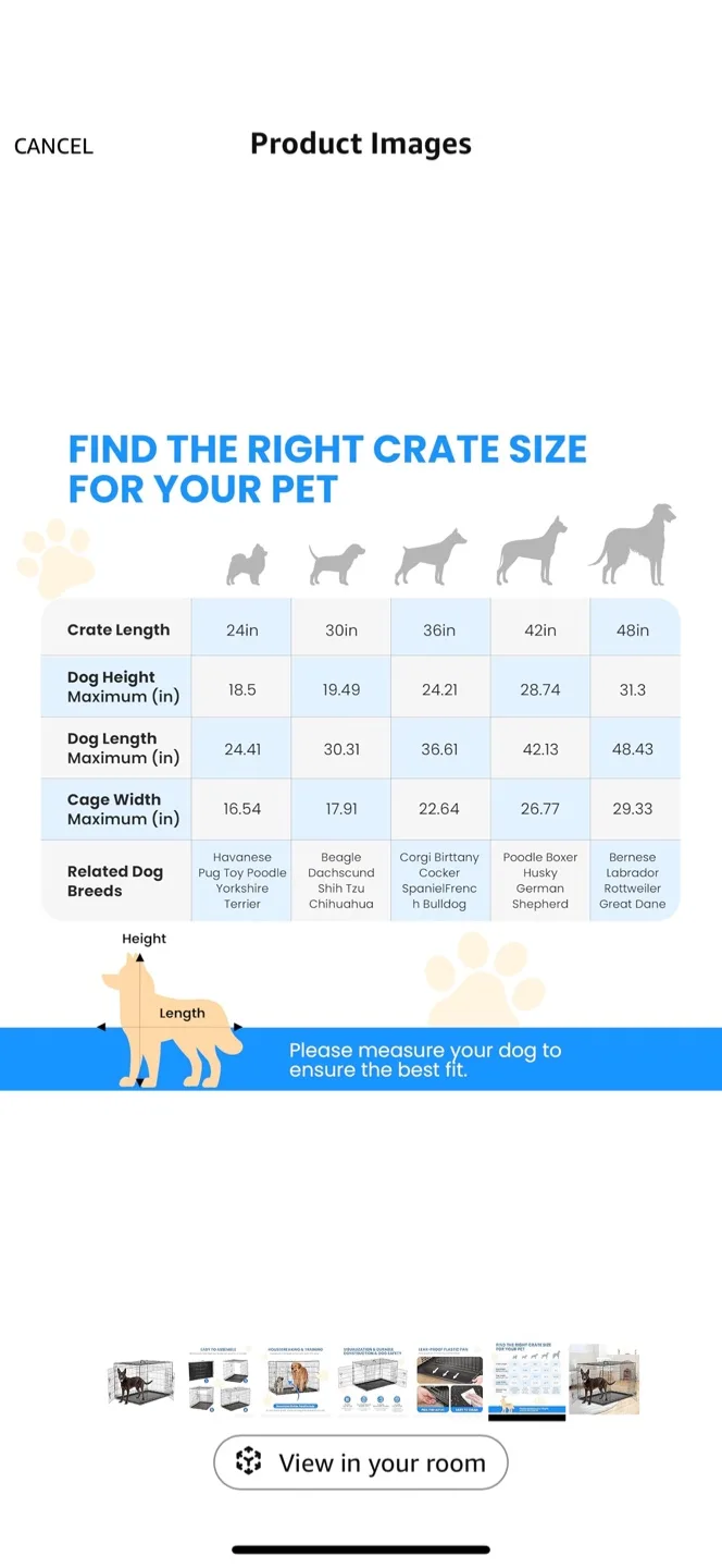 36” two doors Dog Crate image indicator(4)