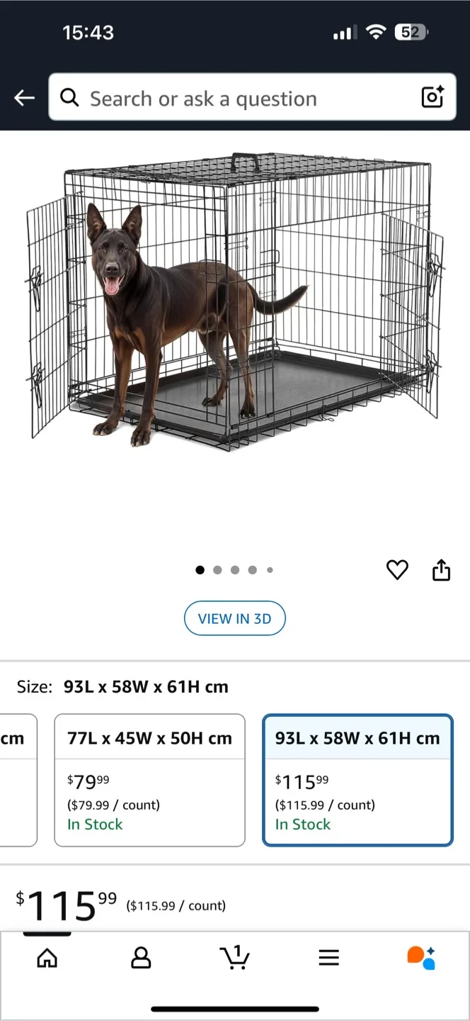 36” two doors Dog Crate image indicator(2)