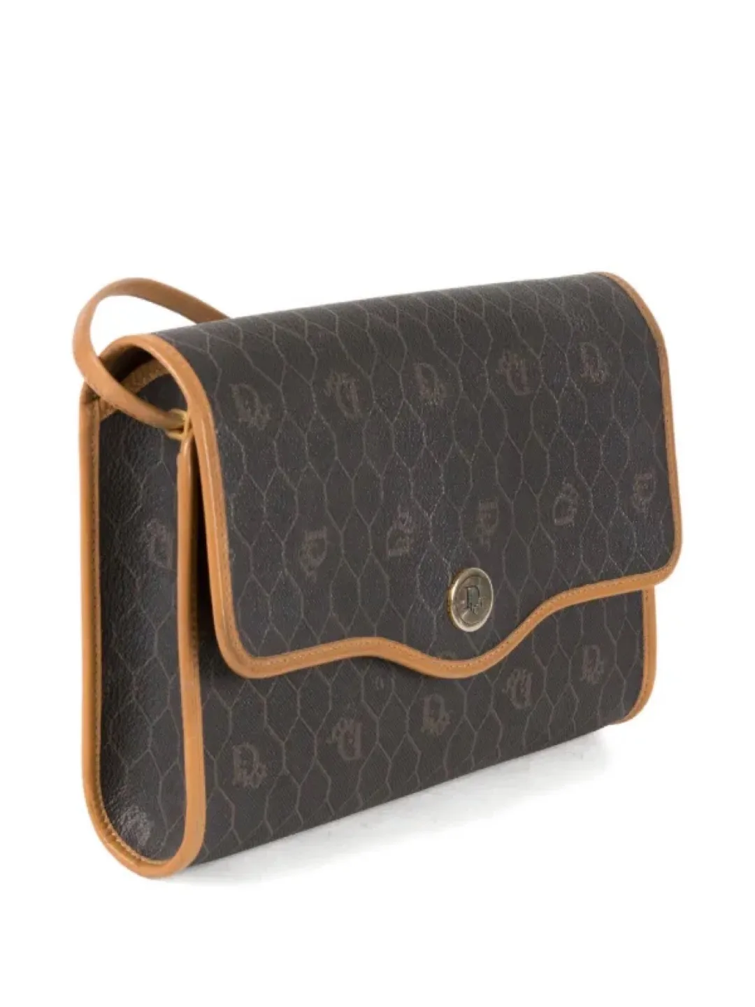 Christian Dior Brown Monograme Shoulder Bag thumbnail