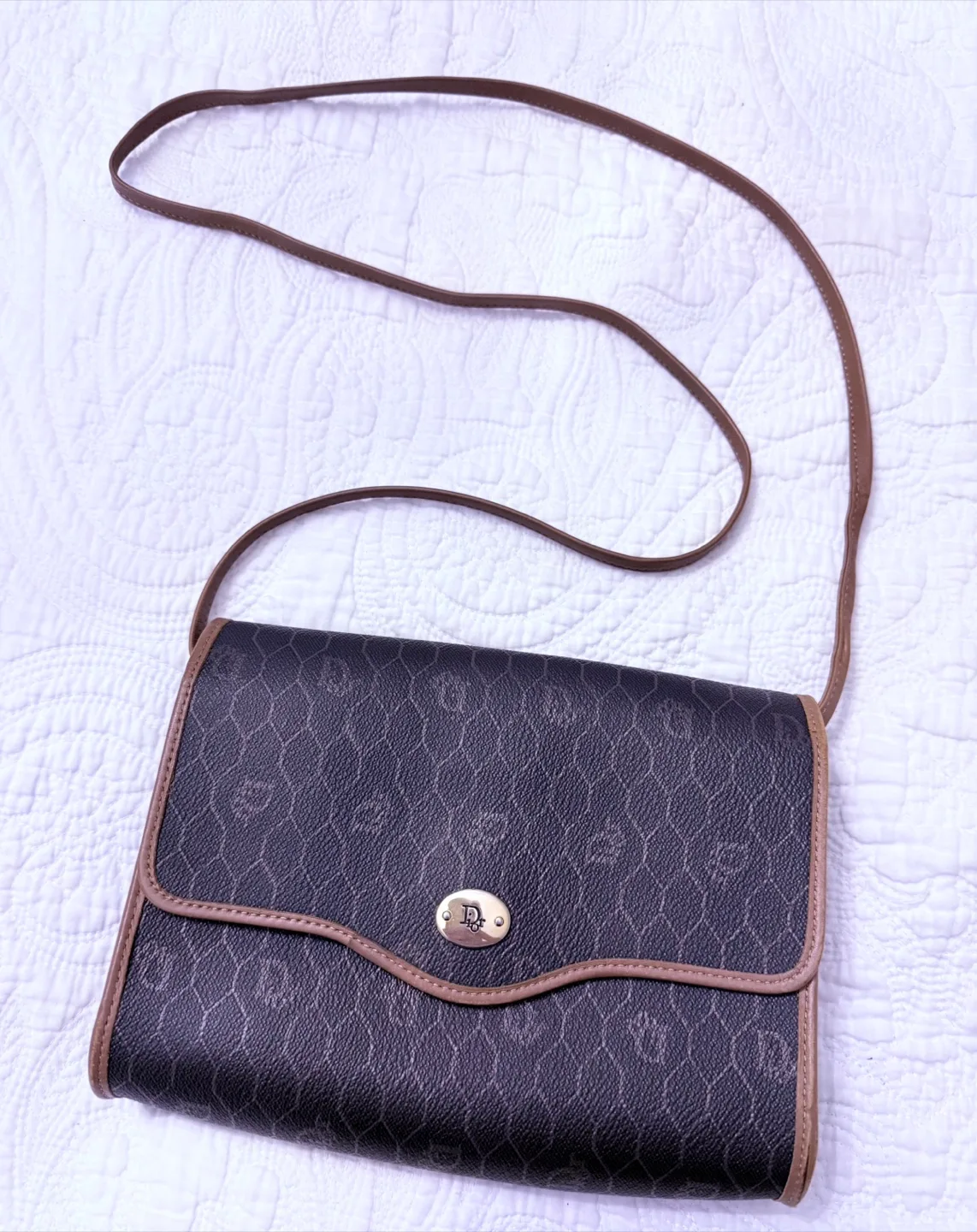 Christian Dior Brown Monograme Shoulder Bag image indicator(4)