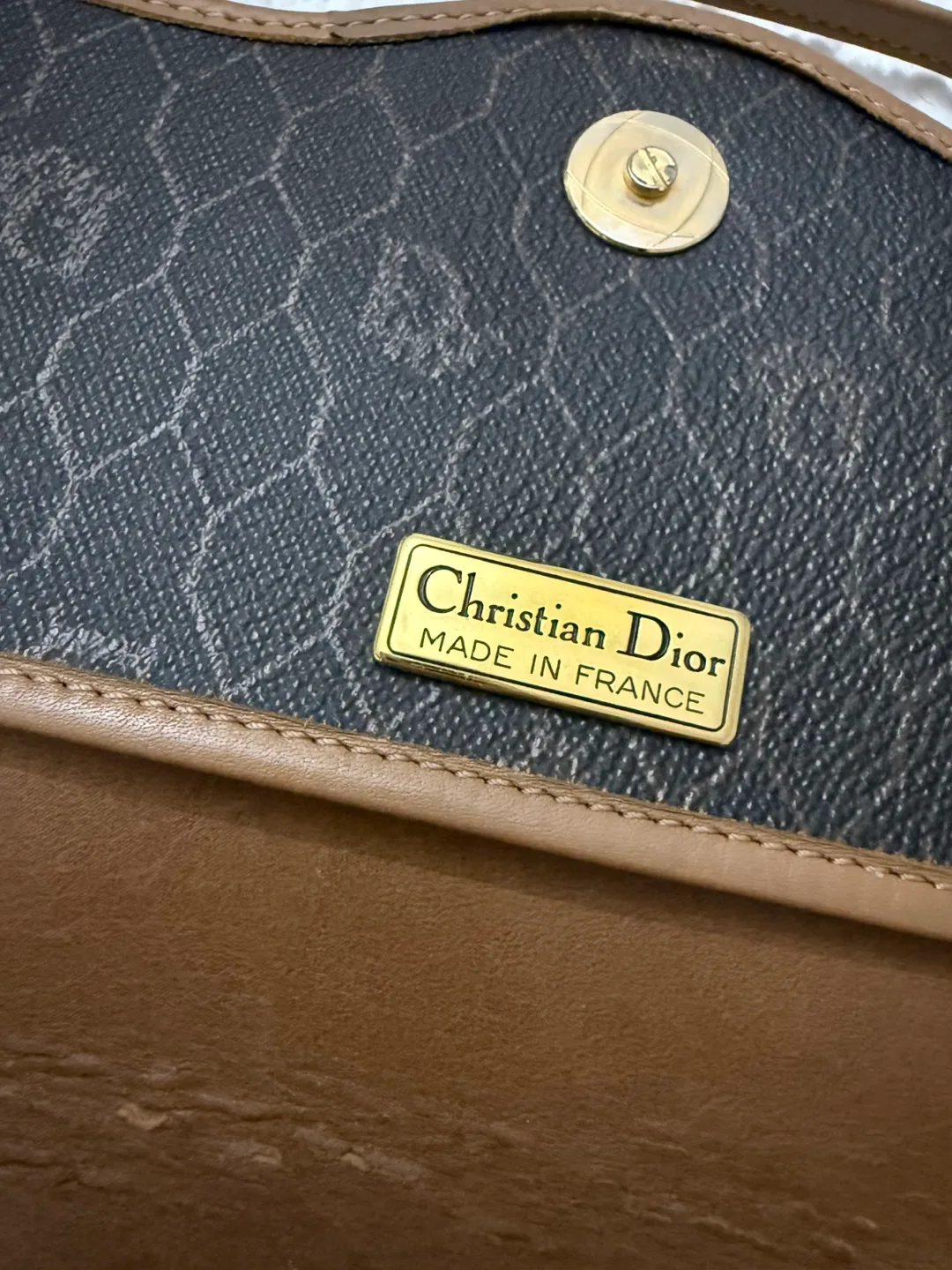 Christian Dior Brown Monograme Shoulder Bag image indicator(6)