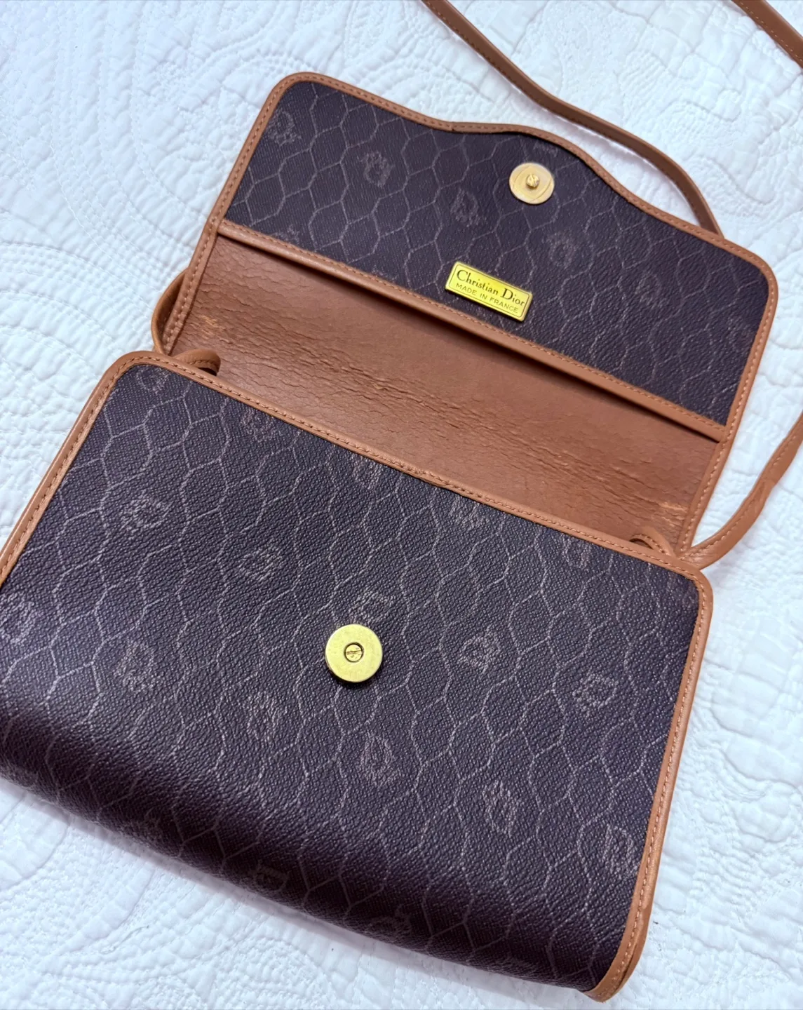 Christian Dior Brown Monograme Shoulder Bag image indicator(7)