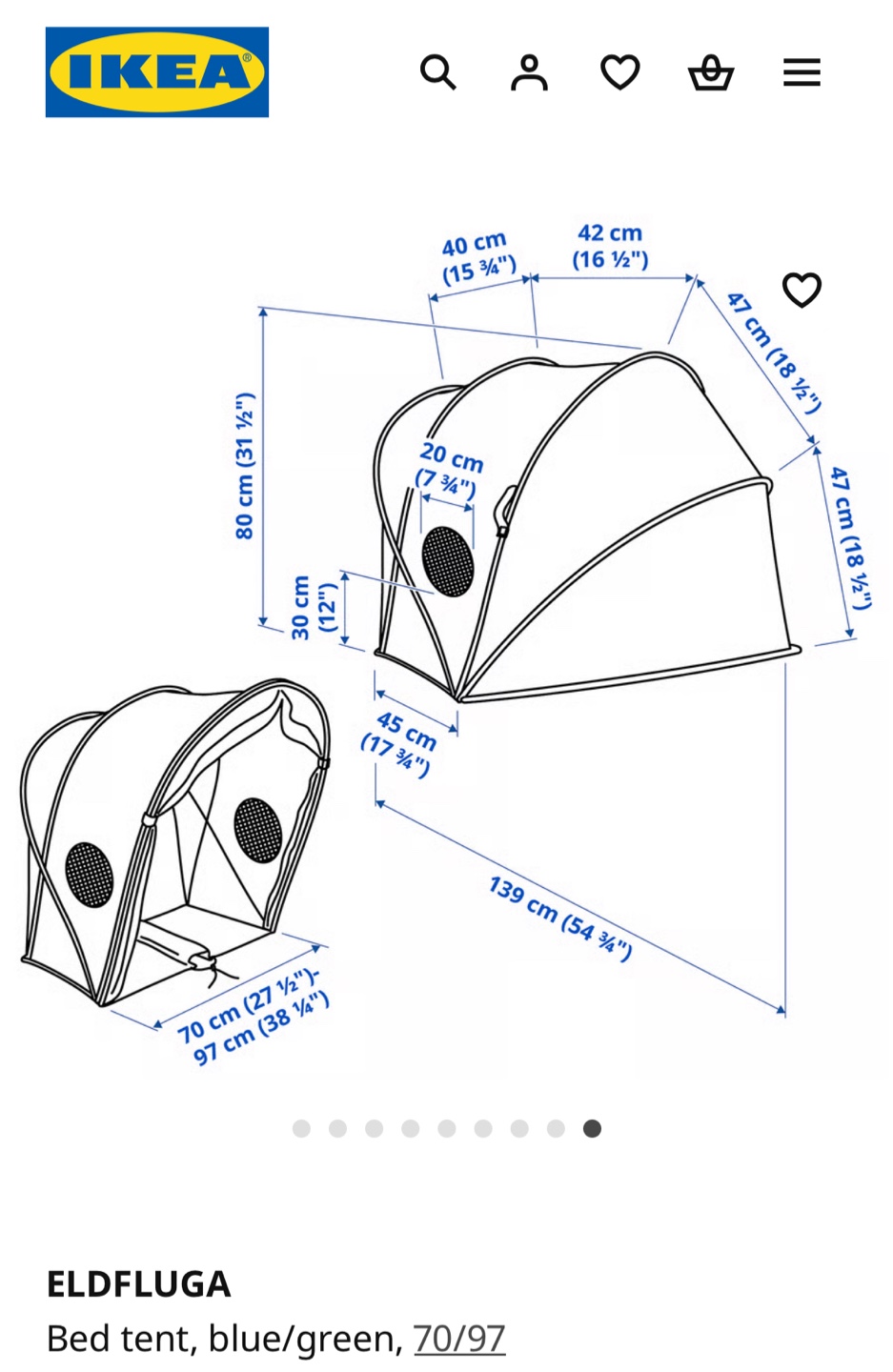 IKEA - kids bed tent - photo 2