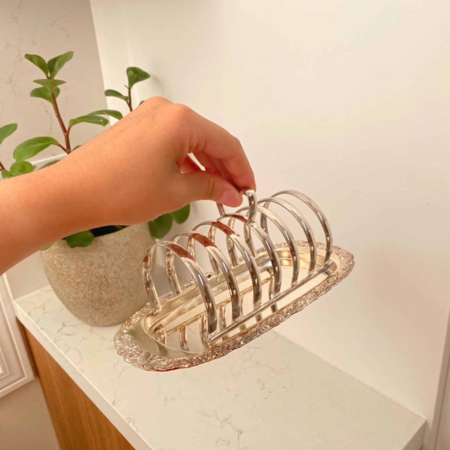 Vintage Silver Plated Toast Rack - photo 5
