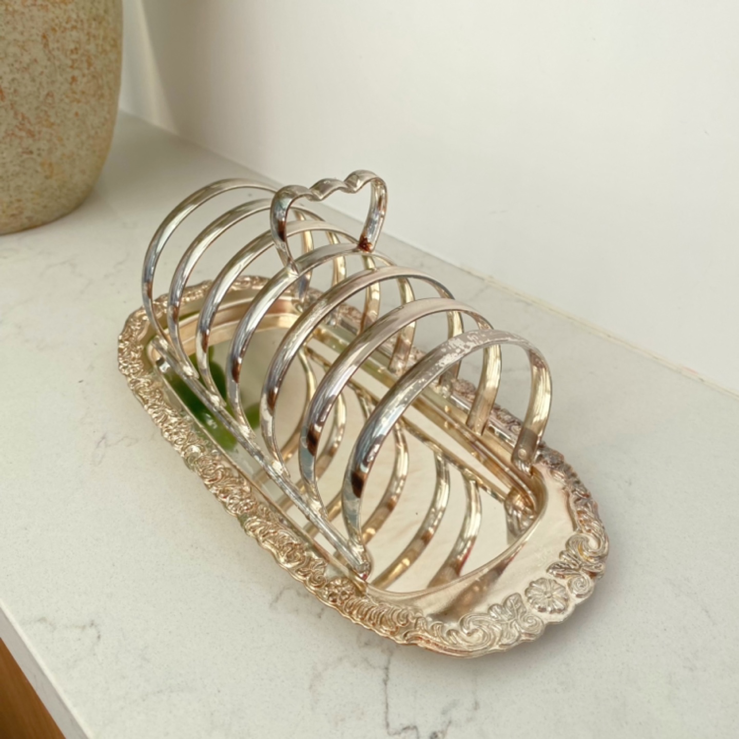Vintage Silver Plated Toast Rack - photo 4