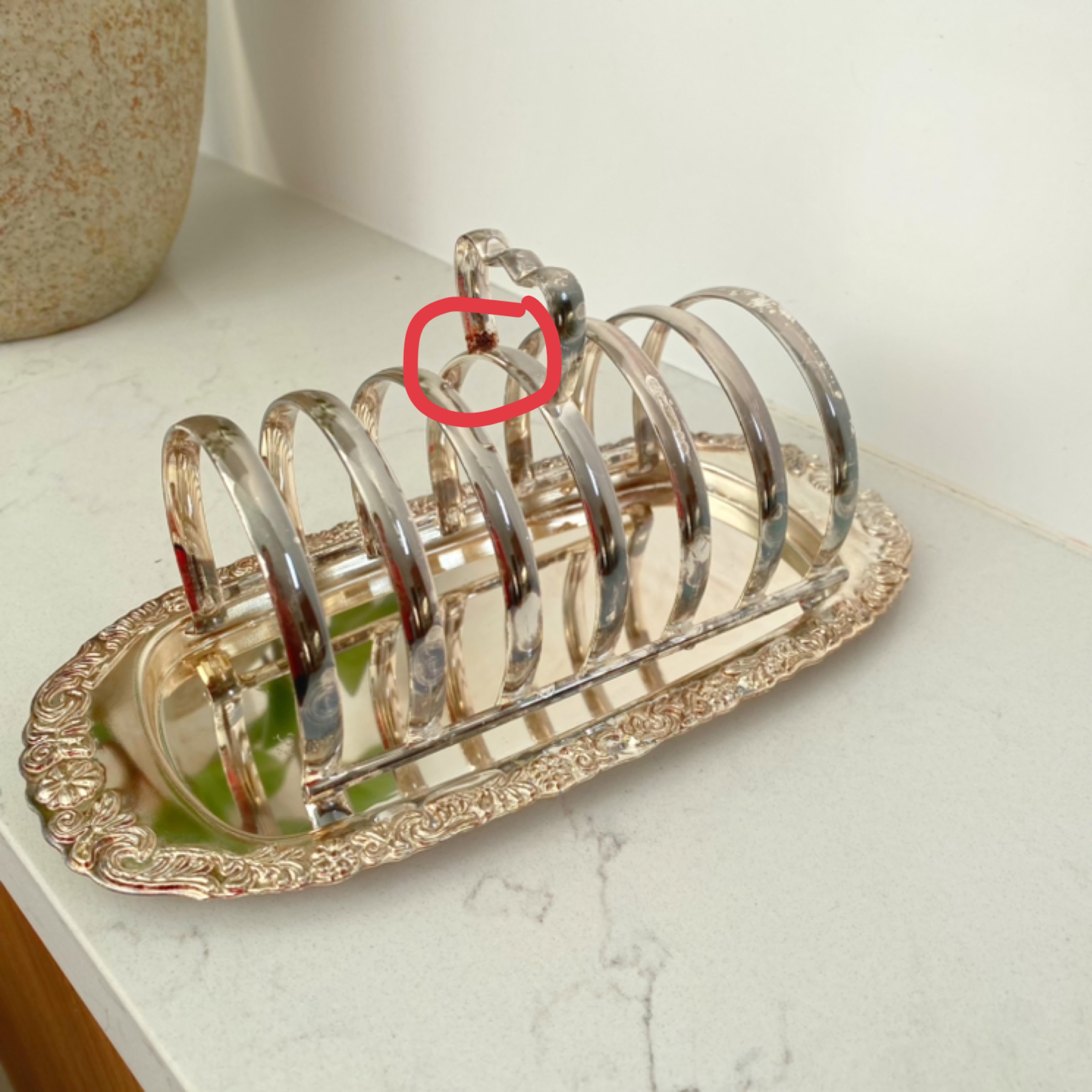 Vintage Silver Plated Toast Rack - photo 3