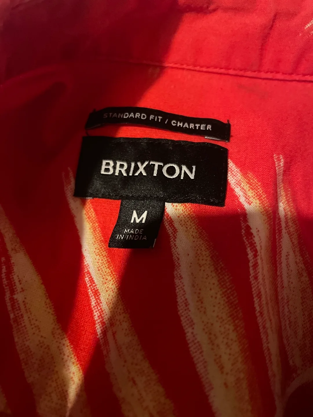 Brixton Red Palm Print Shirt - Size M image indicator(8)