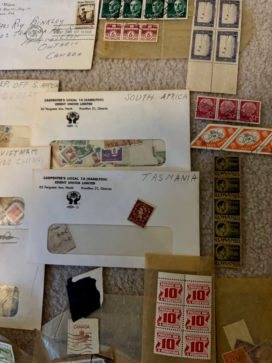 Vintage Stamp Collection new and used! image indicator(6)