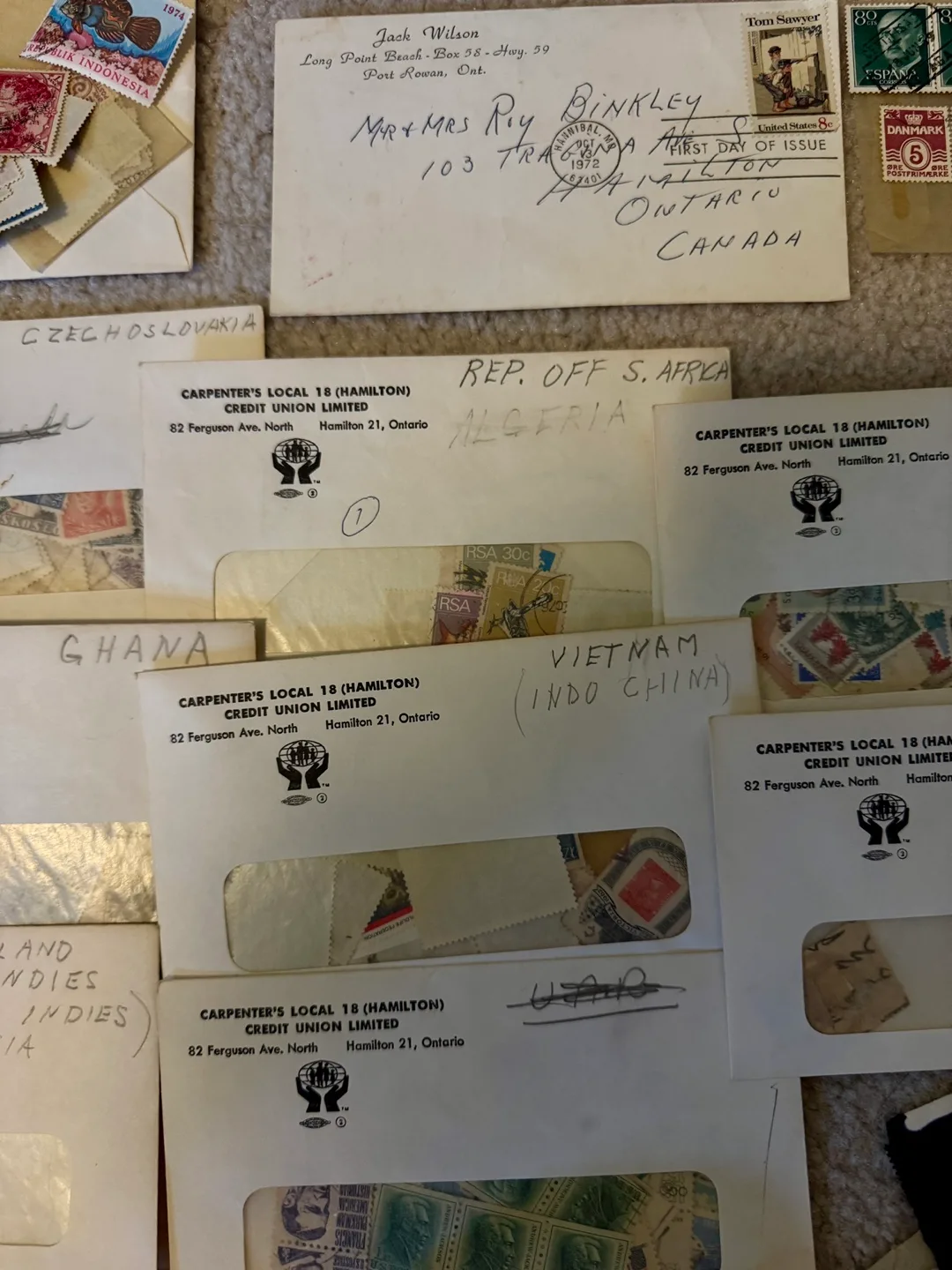 Vintage Stamp Collection new and used! image indicator(5)