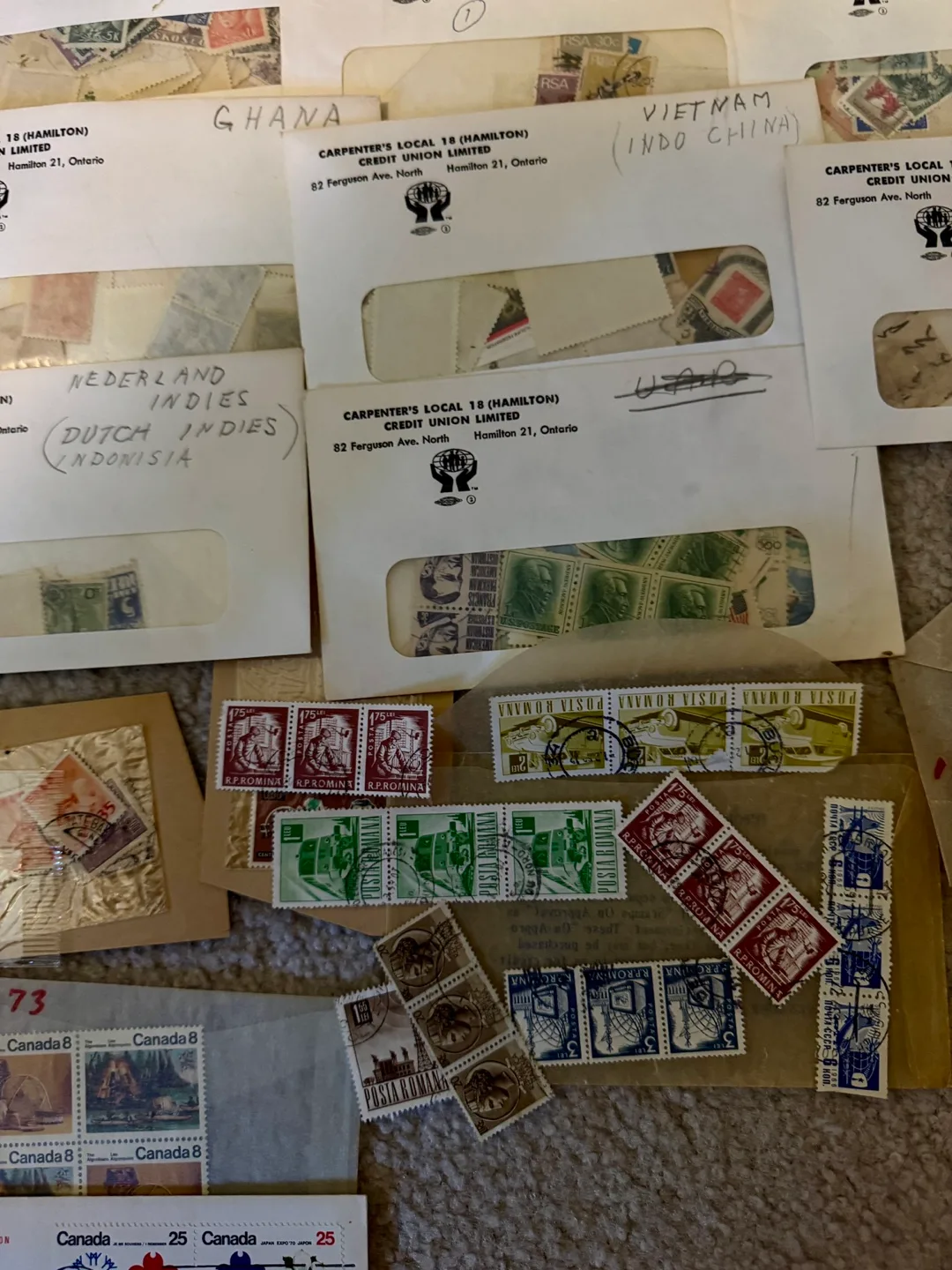 Vintage Stamp Collection new and used! image indicator(9)