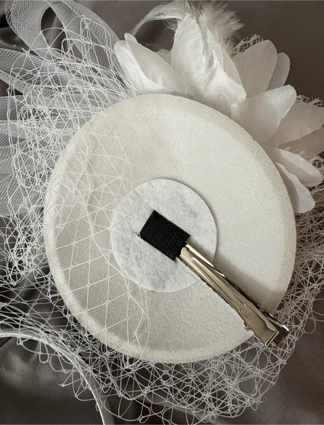 White Fascinator Headband - New - photo 3