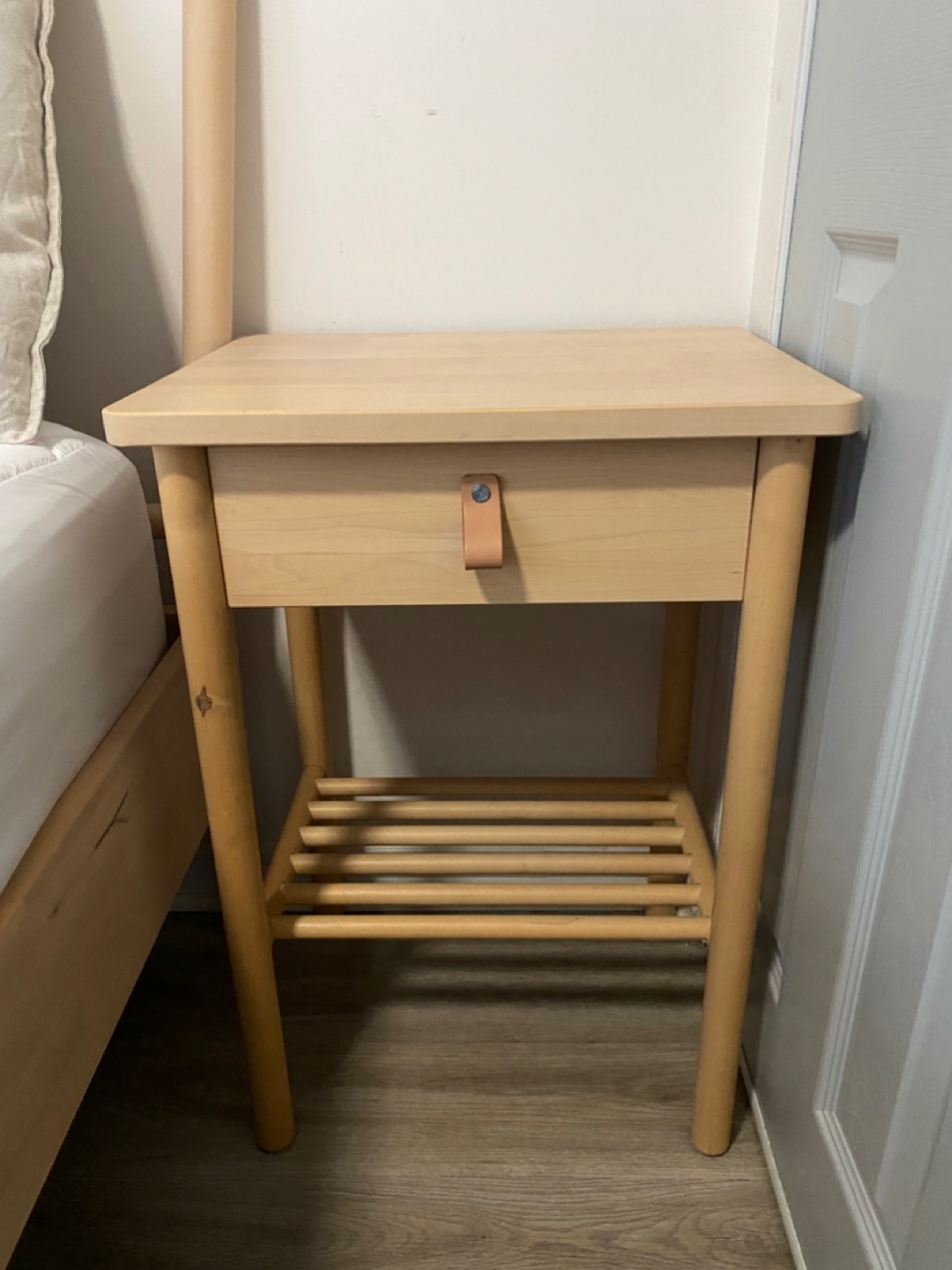 IKEA Bjorksnas Queen Size Bed Frame and Two Nightstands - photo 2