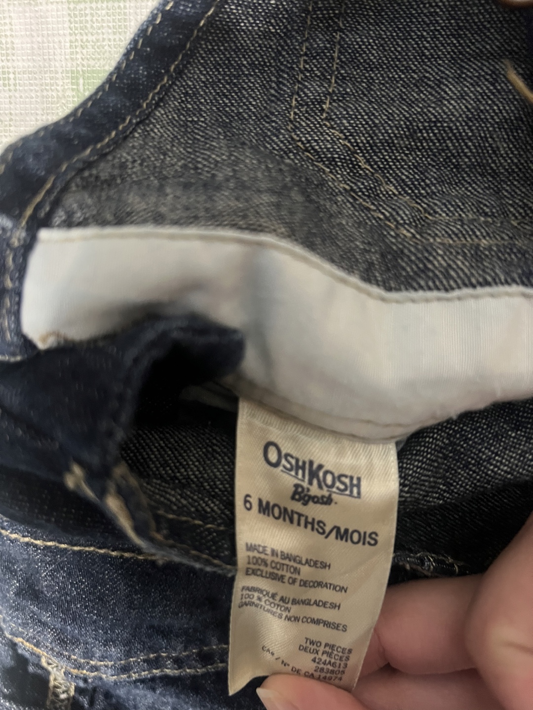 OshKosh B'gosh Denim Overalls - 6 Months - photo 3