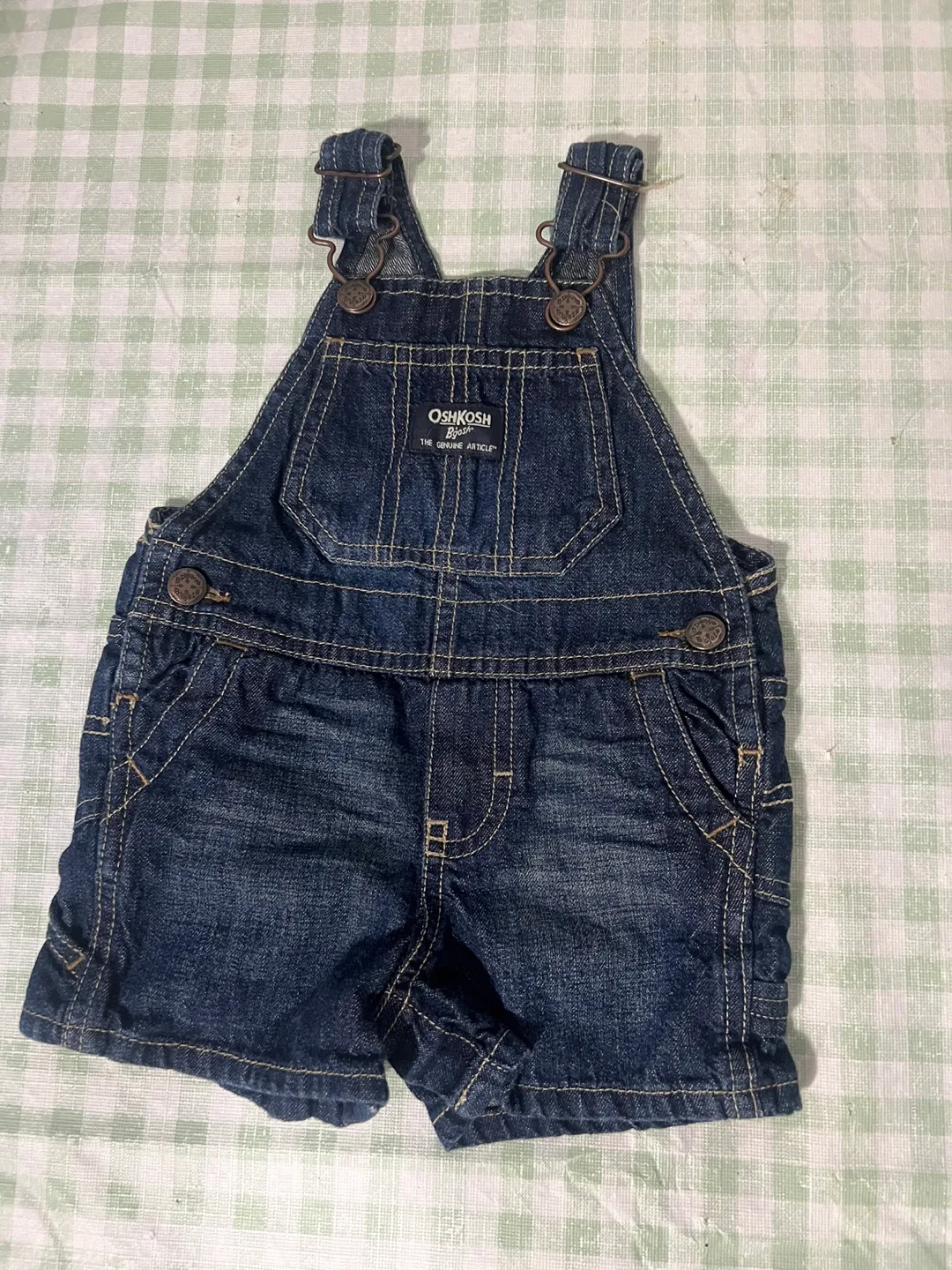 OshKosh B'gosh Denim Overalls - 6 Months thumbnail