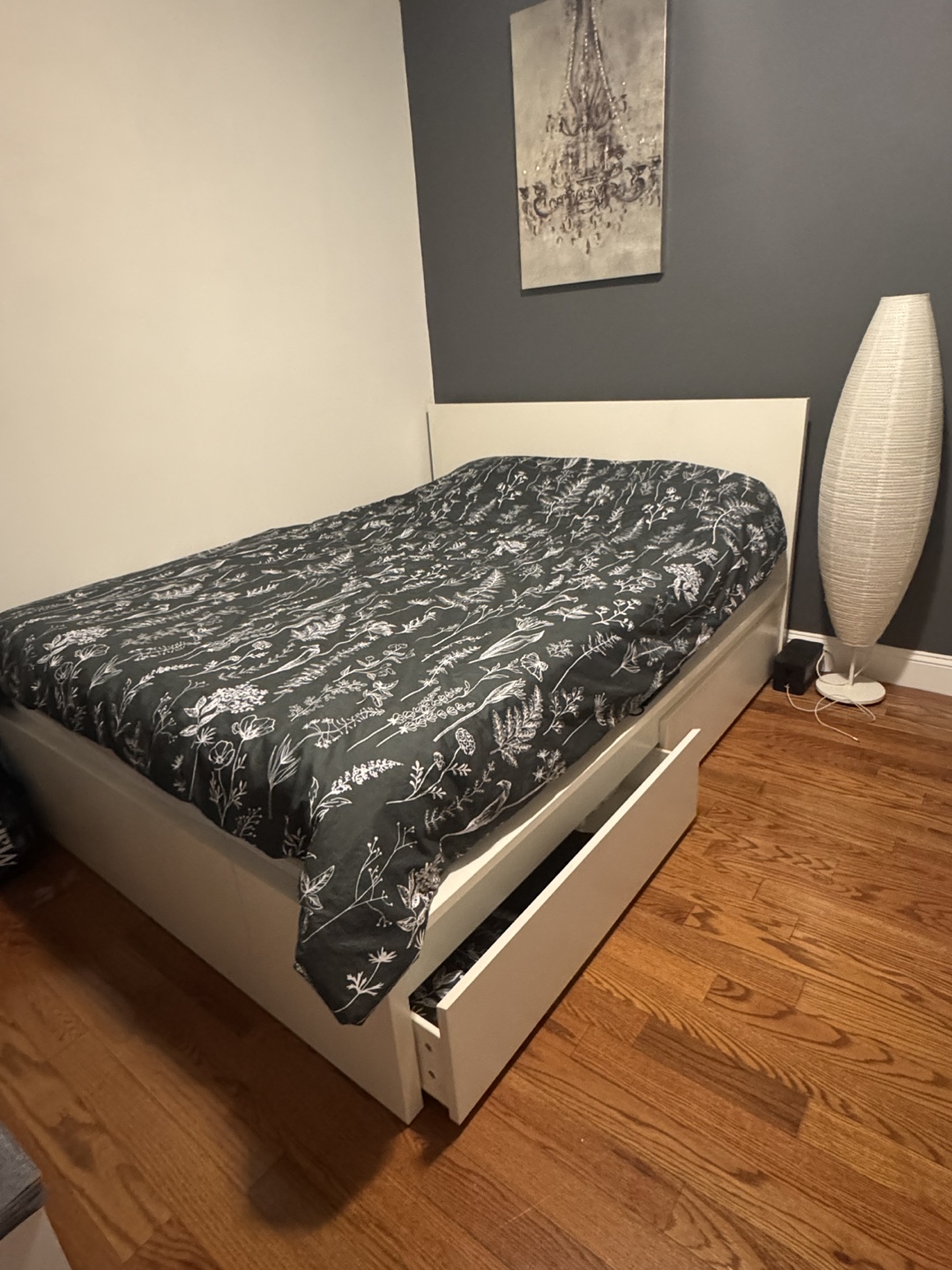 IKEA Malm White Queen Size Bed Frame