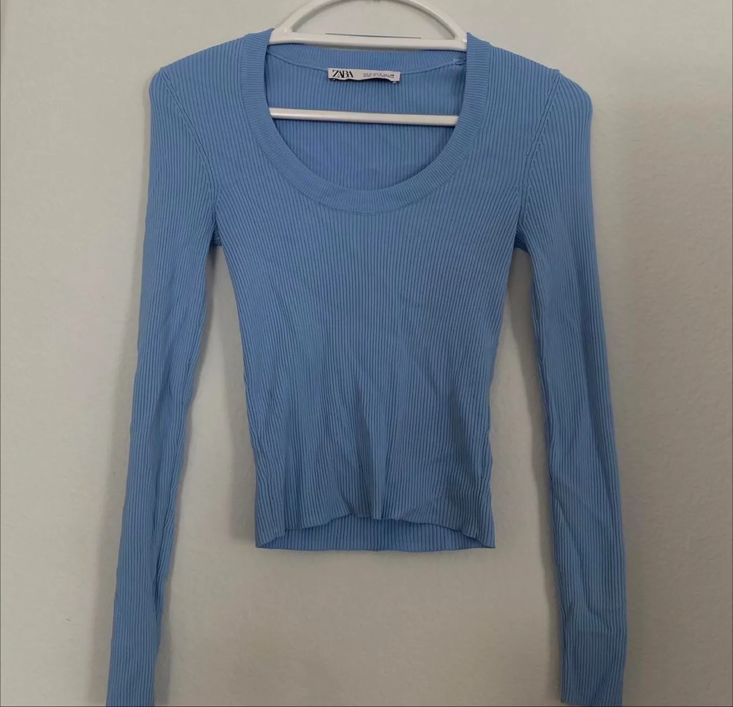 brand new ZARA blue top thumbnail