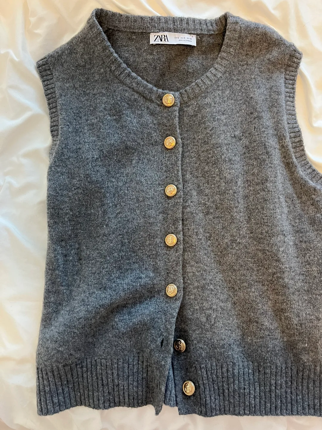 Zara Wool Blend Vest - Size S thumbnail