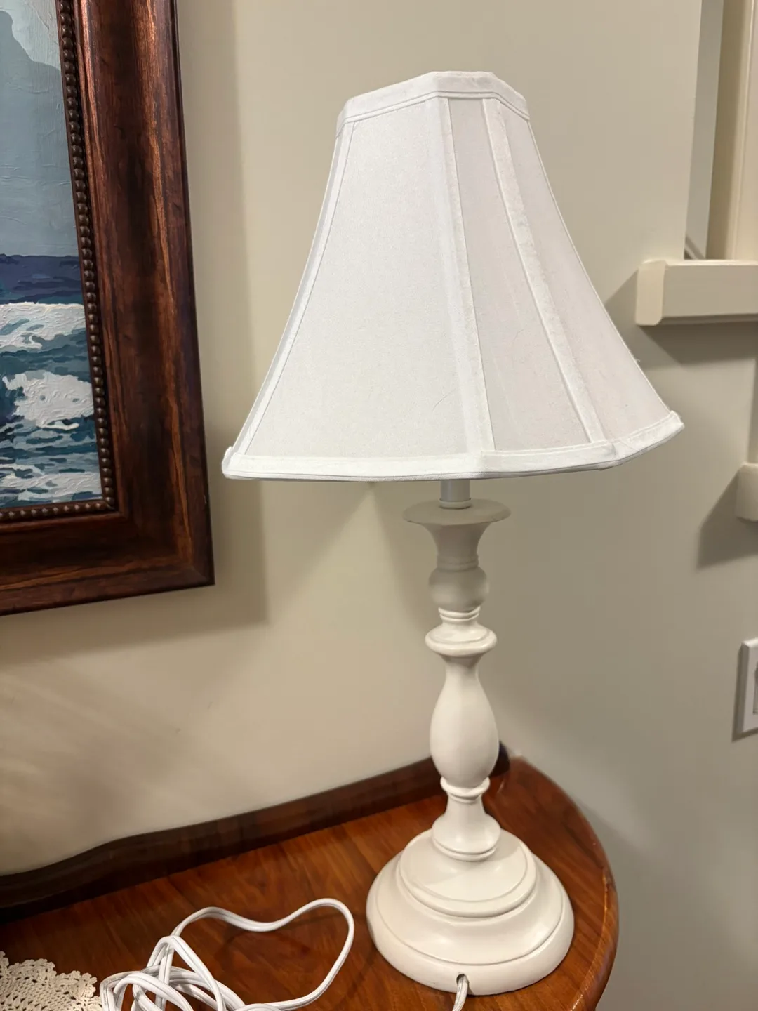 Table lamp with White Shade thumbnail