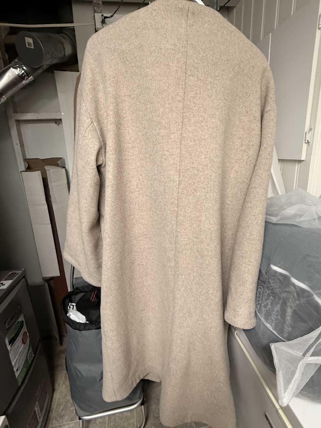 Oak + Fort Oversized Beige Coat - Size M - photo 4