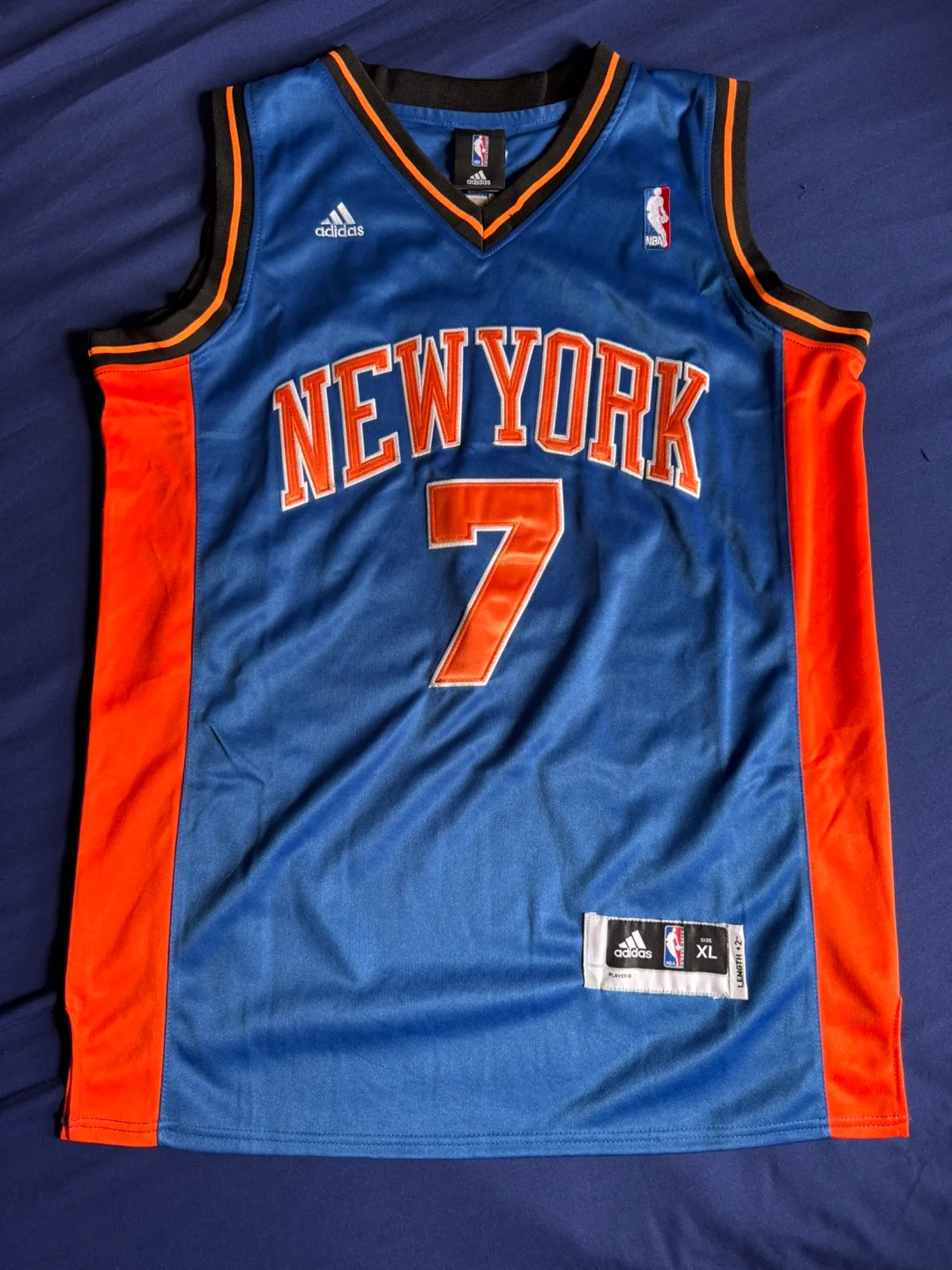 Men’s Adidas New York Knicks Carmelo Anthony Basketball Jersey thumbnail