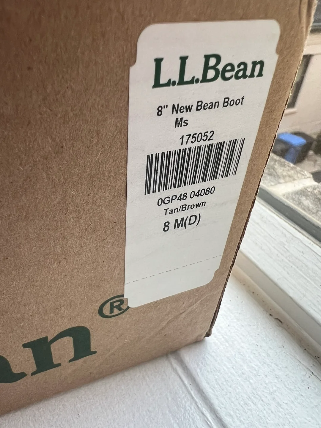 L.L.Bean 8" New Bean Boot - Tan/Brown - Size 8M image indicator(5)