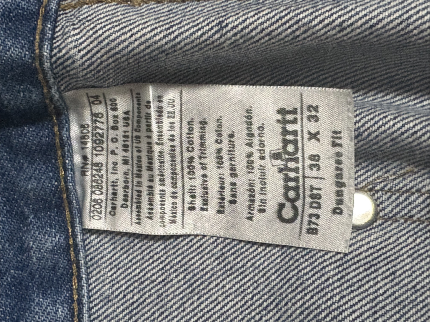 Carhartt carpenter jeans size 38 - photo 3