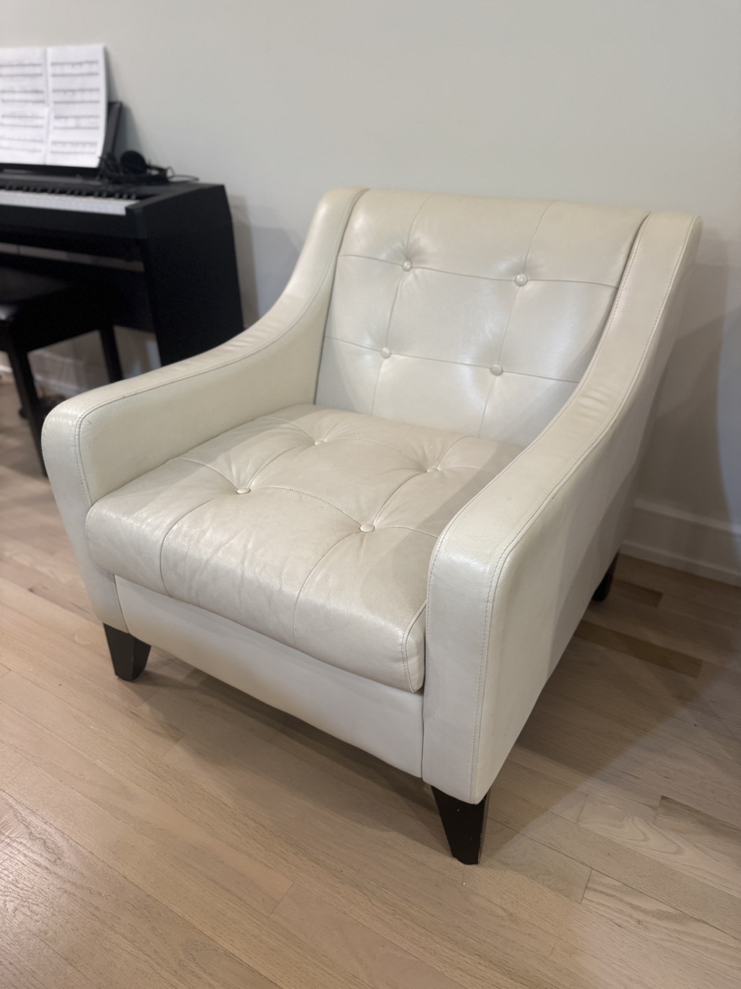 Modern Leather Accent Chair from Dania