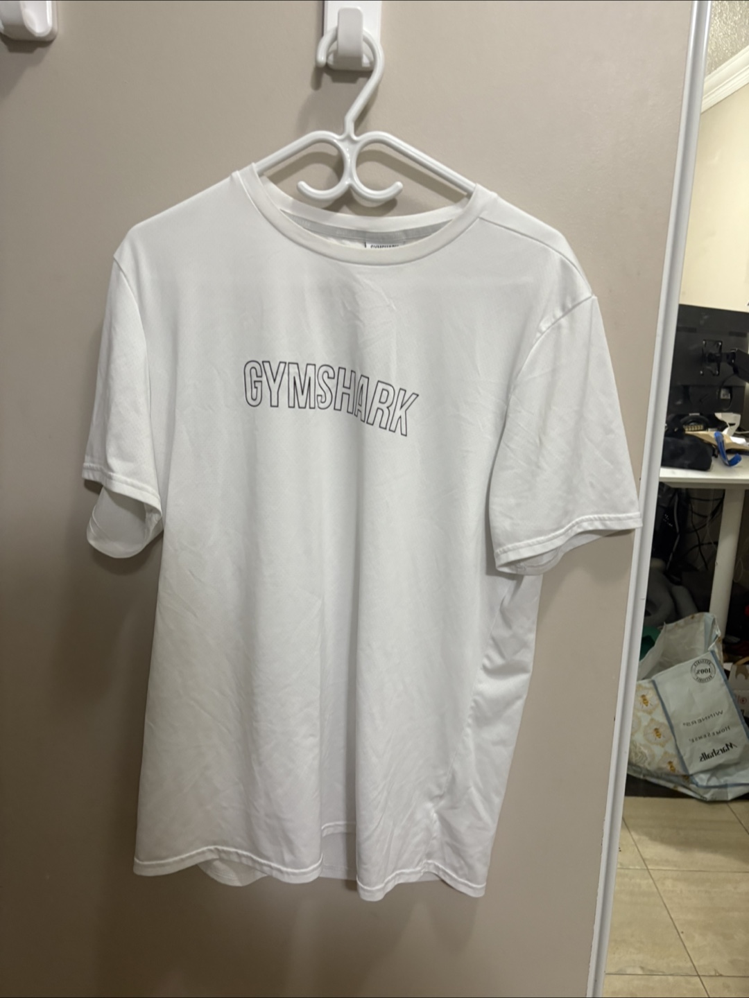 Gymshark White T-Shirt - Size XL