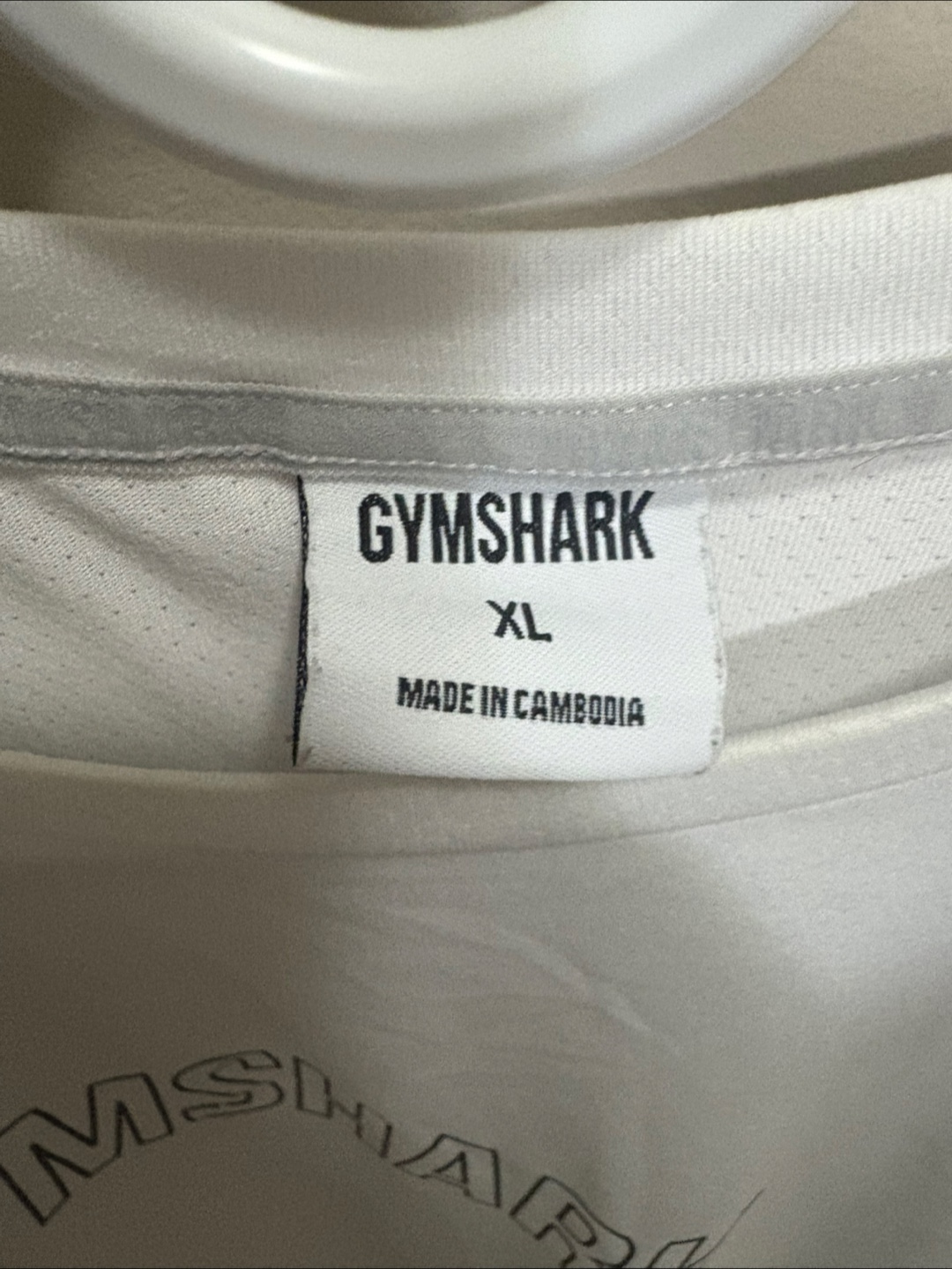 Gymshark White T-Shirt - Size XL - photo 2