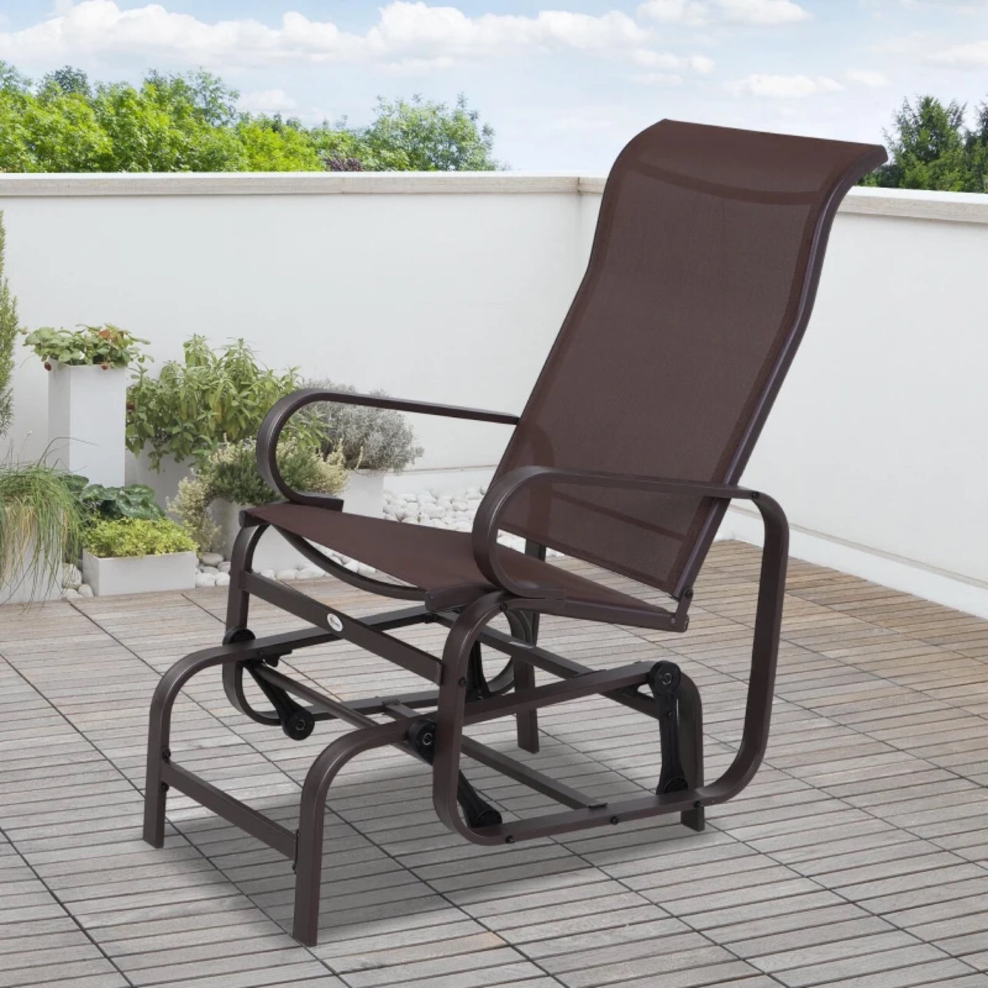 Brown Sling Glider Chair - photo 4