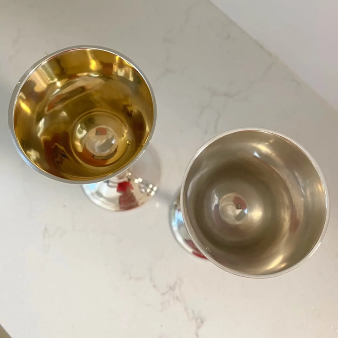 Silver mini Wine Goblets - Set of 2 image indicator(3)