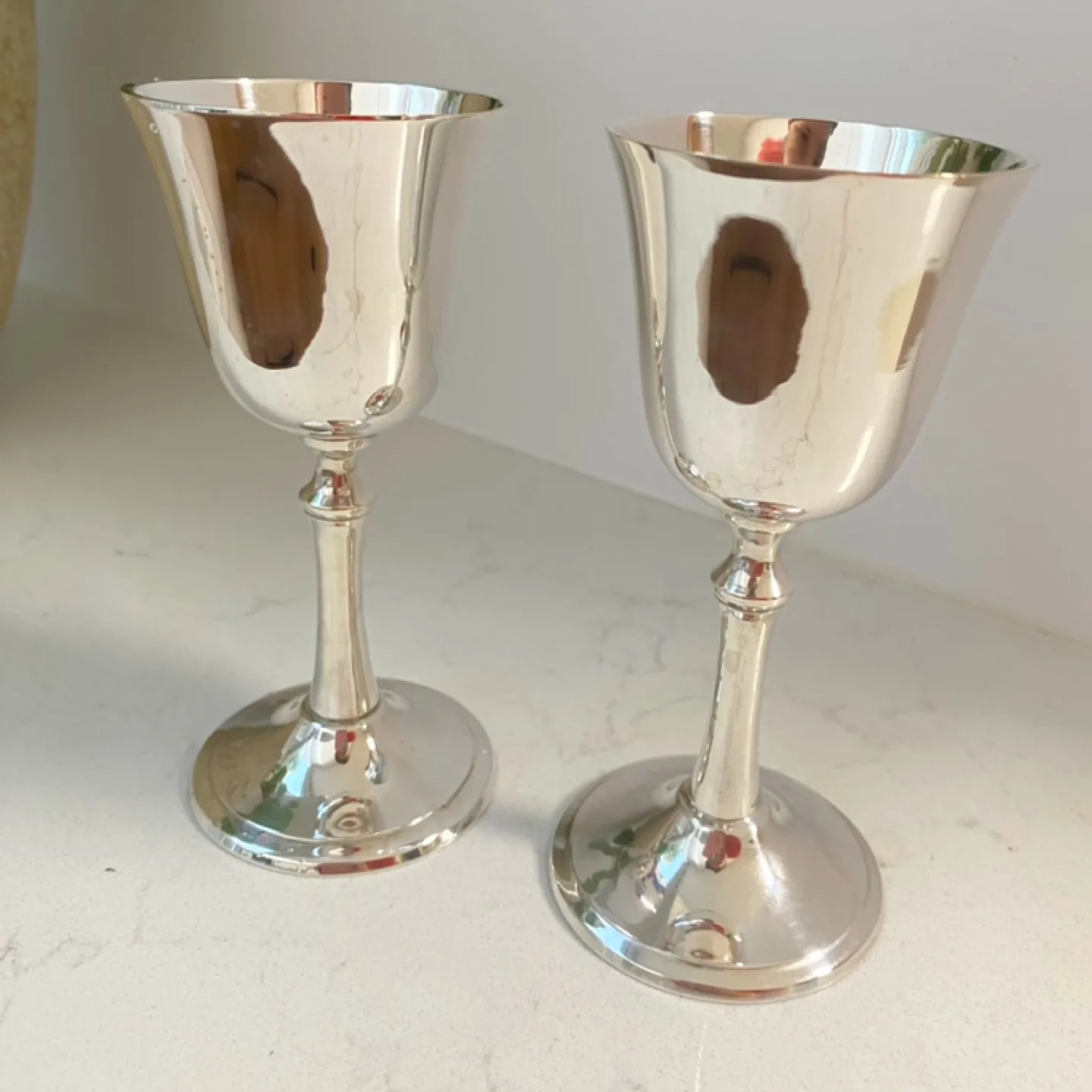 Silver mini Wine Goblets - Set of 2 image indicator(2)