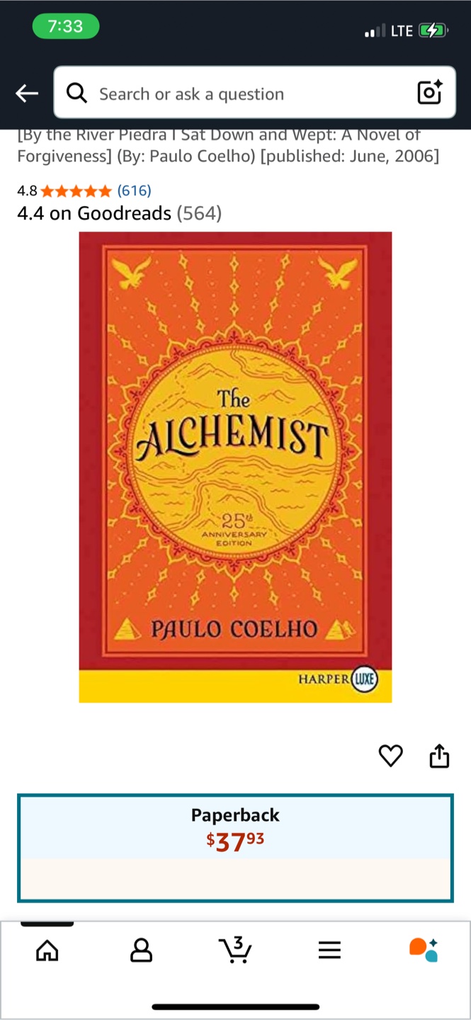 The Alchemist by Paulo Coelho