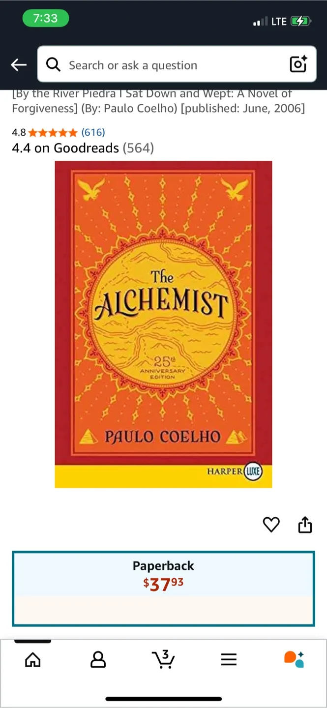 The Alchemist by Paulo Coelho thumbnail