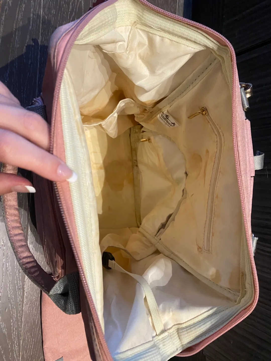 La Vie Douce Pink Diaper Bag Backpack image indicator(5)