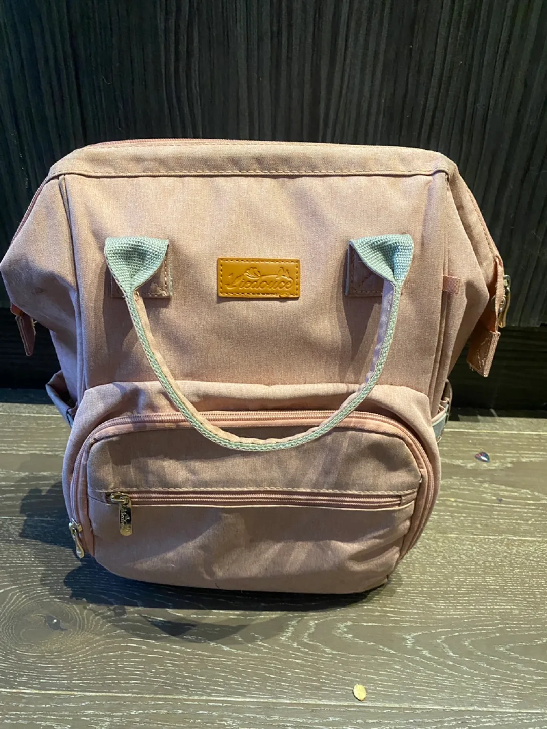 La Vie Douce Pink Diaper Bag Backpack image indicator(2)