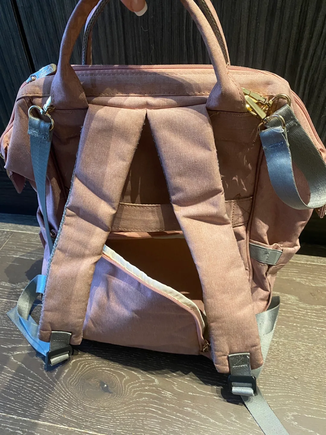 La Vie Douce Pink Diaper Bag Backpack image indicator(7)