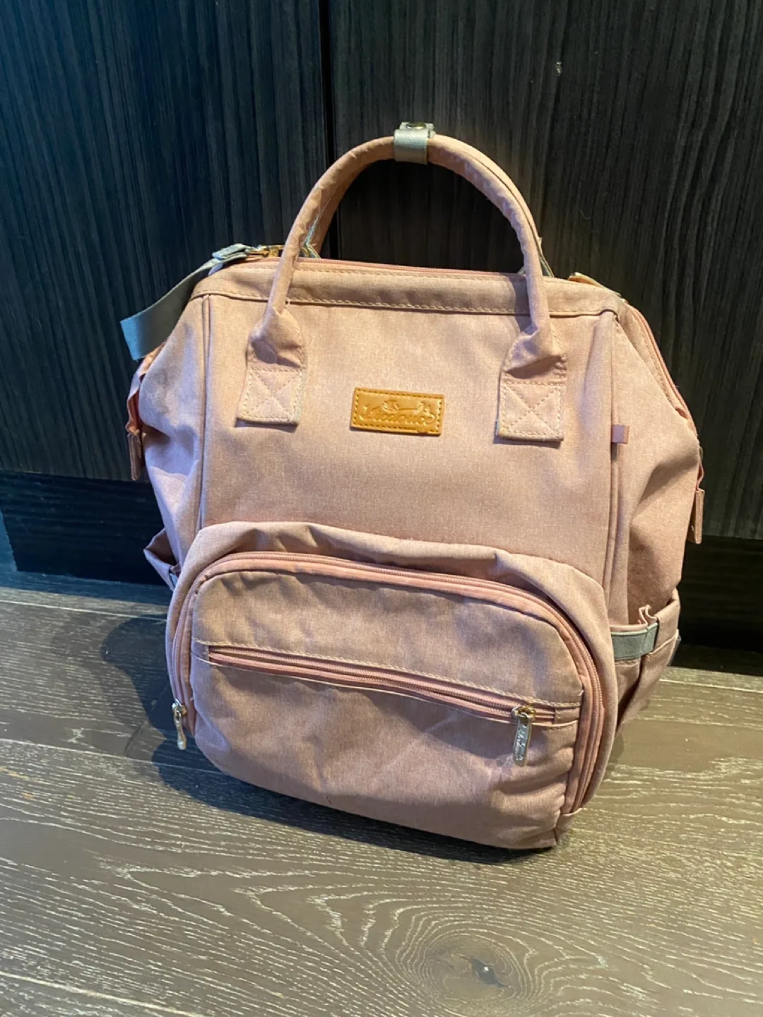 La Vie Douce Pink Diaper Bag Backpack image indicator(8)