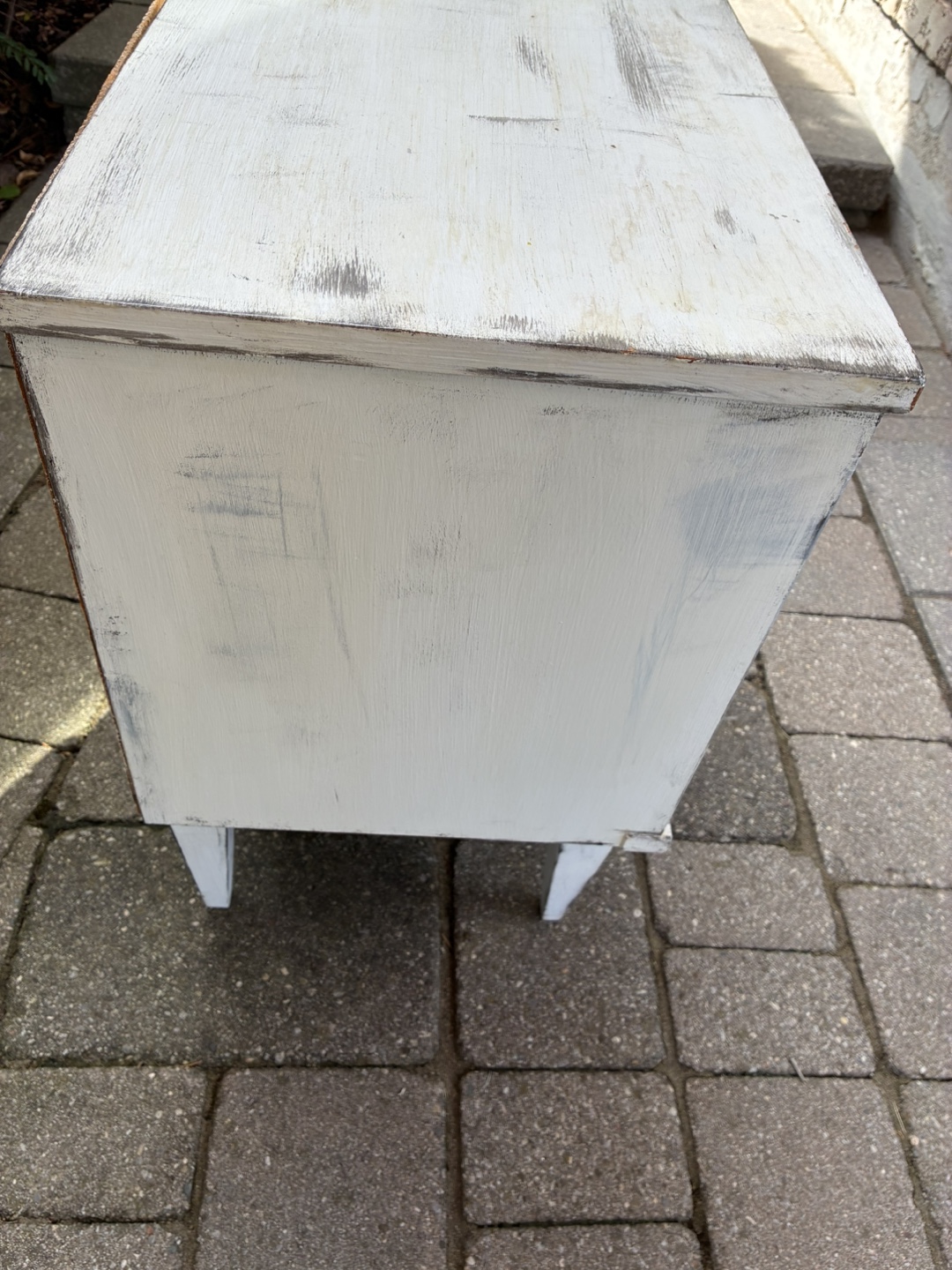 White Wooden 2-Drawer Nightstand - photo 3