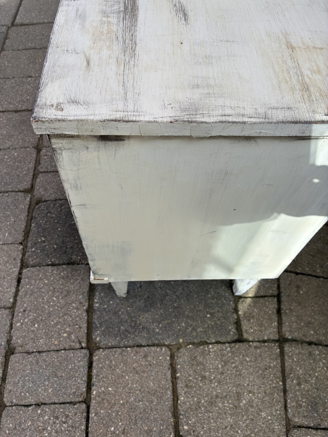 White Wooden 2-Drawer Nightstand - photo 2