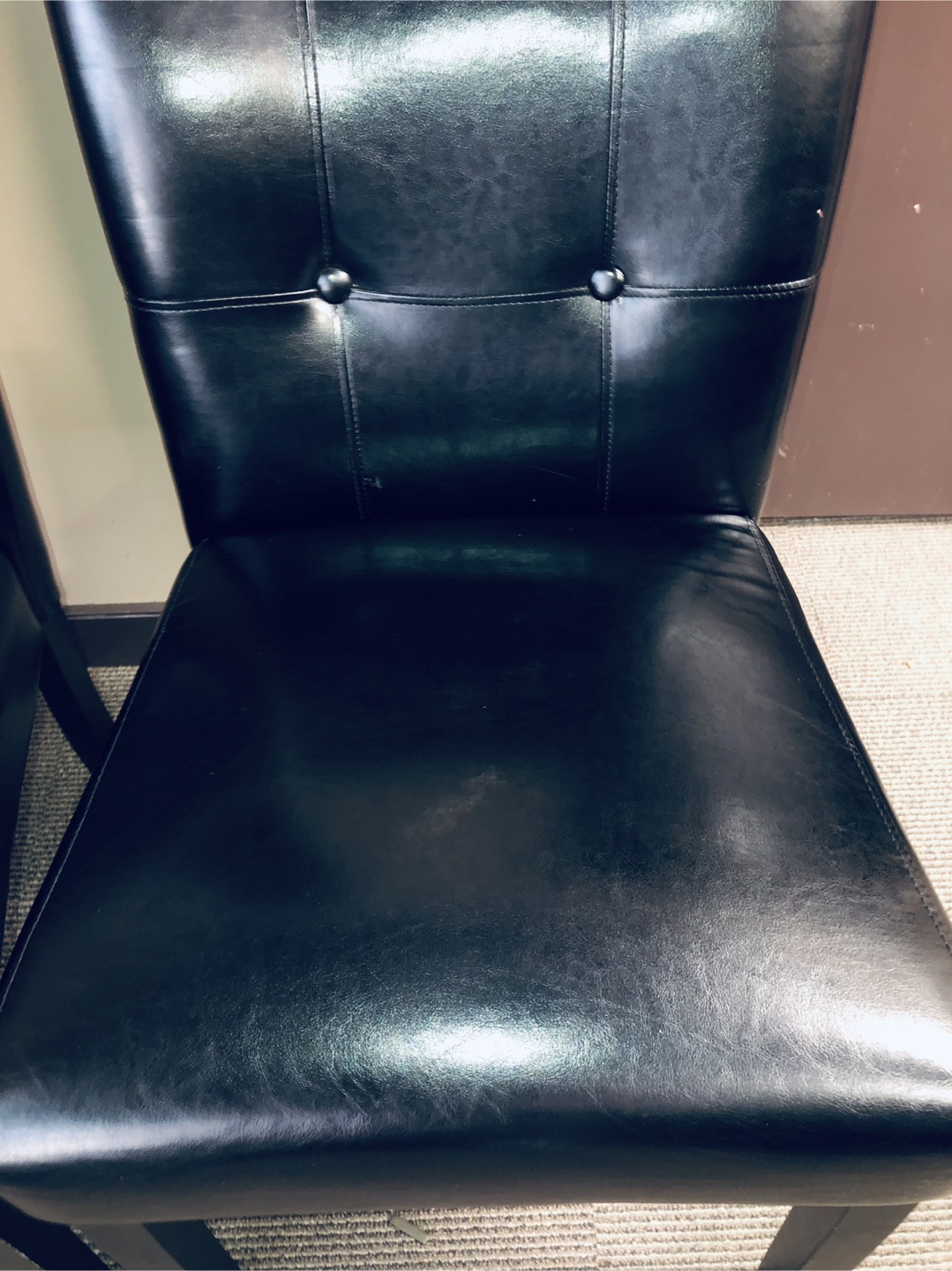 Black Tufted Dining Chairs - Set of 2 - photo 4