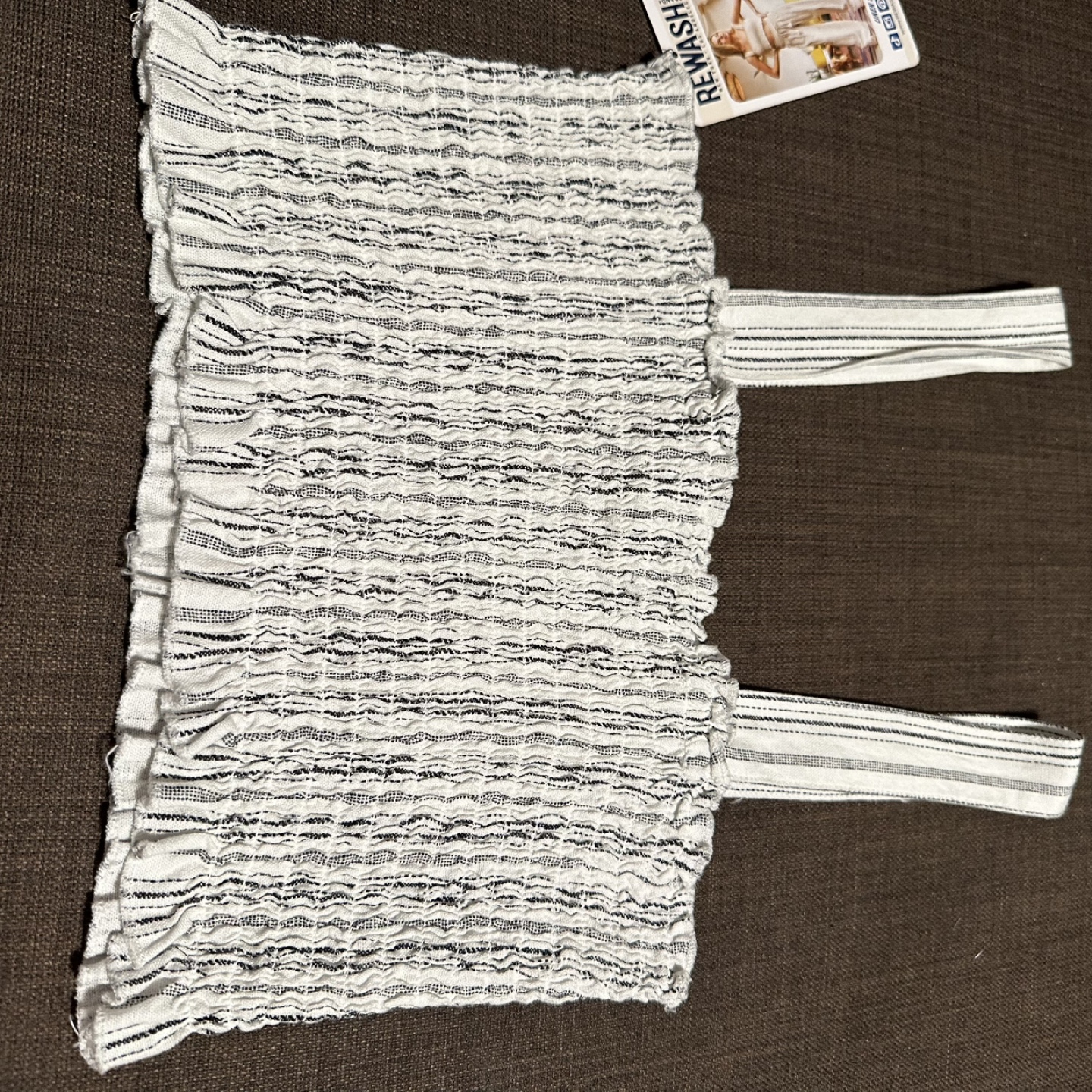 Rewash Linen Blend Crop Top - Size M - photo 5
